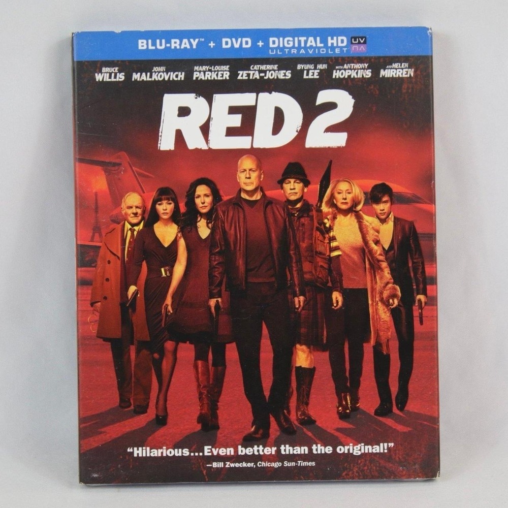 Red 2 Blu-Ray DVD Movie - NEW